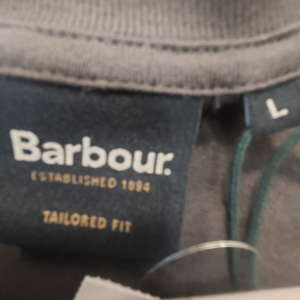 BARBOUR NWT Mens Logo Tshirt, sz Lg - Picture 5 of 7